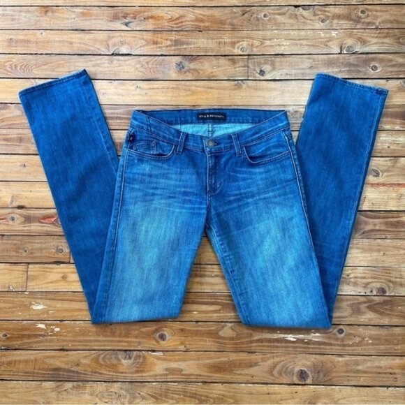 ROCK Republic Stella Low rise blue jeans studded pocket size 28 soft stretchy - Picture 2 of 12